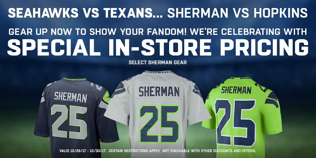 Sherman vs Hopkins? Not a problem... as long as the 12s come prepared. We can help w/ big savings on Sherman gear. bddy.me/2y7LNec
