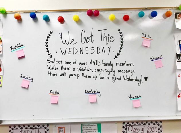 AVID4College's tweet photo. A7: College campus visits, college knowledge, positive peer groups, academic habits all make a difference for first-gens. #promisechat https://t.co/ydQ9JZa9cQ