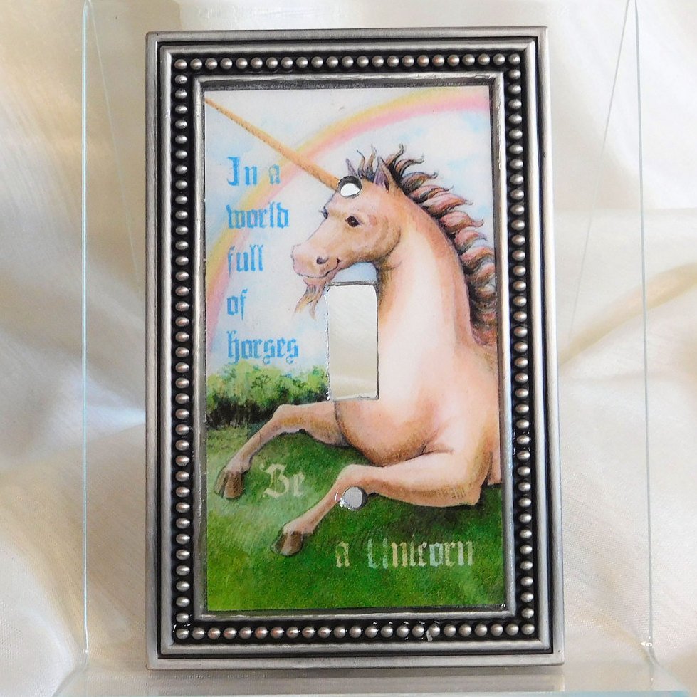 serra_artcraft's tweet photo. Unicorn Light Switch Cover, Inspirational Saying Switchplate, O… https://t.co/5NlgrcAKuj #SerraCraft #ArtLightSwitch https://t.co/waioBYbssb