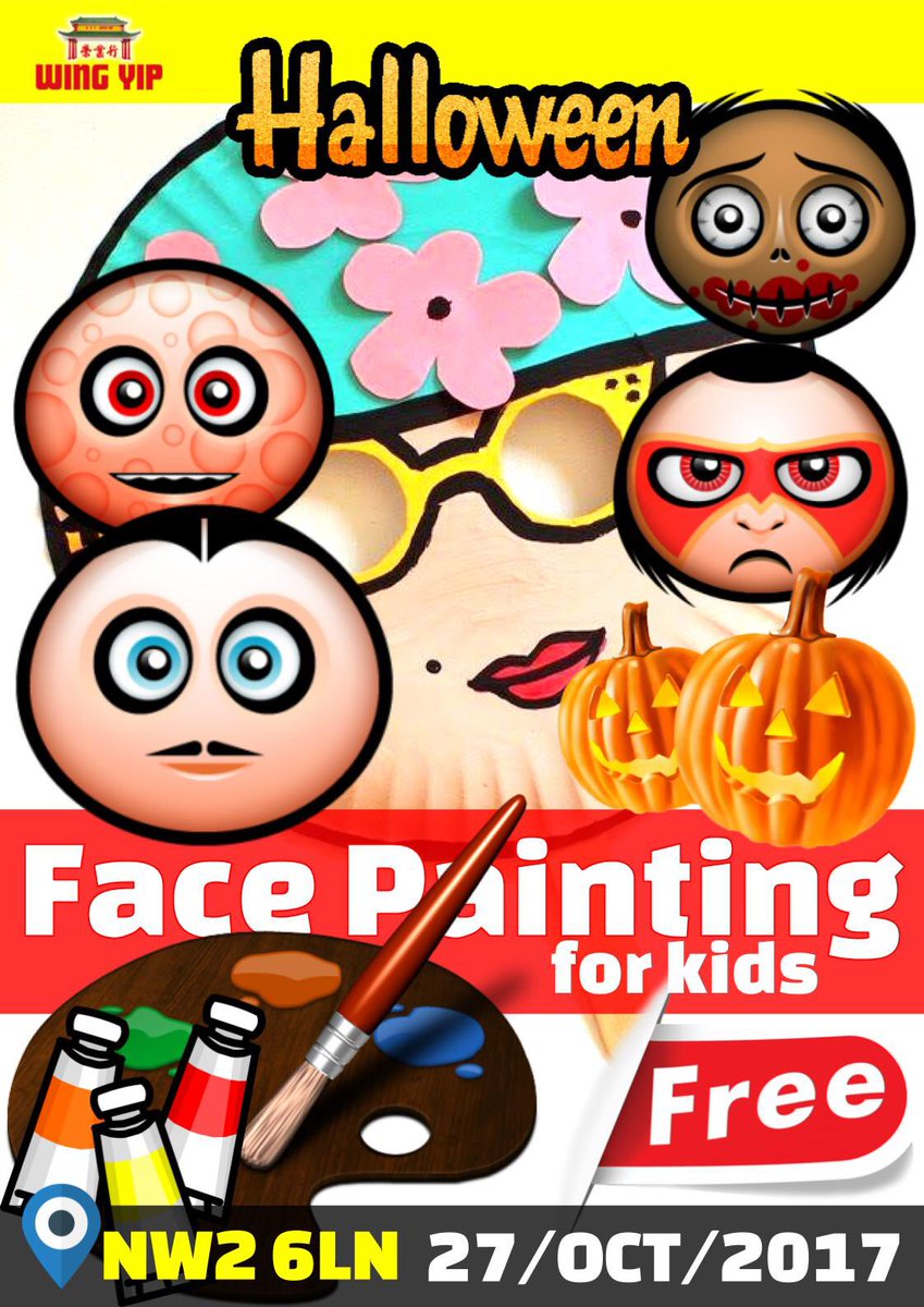 wingyippee's tweet image. #london #cricklewood @thetimes Free face painting for kids #happy Halloween