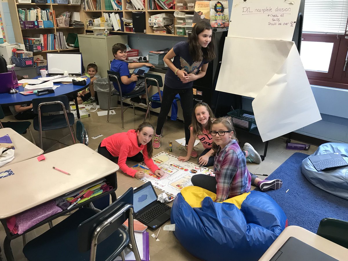 henryfreedman's tweet photo. Mrs. Tirado’s students working on a project based learning task. https://t.co/vVx6Dkk8R8