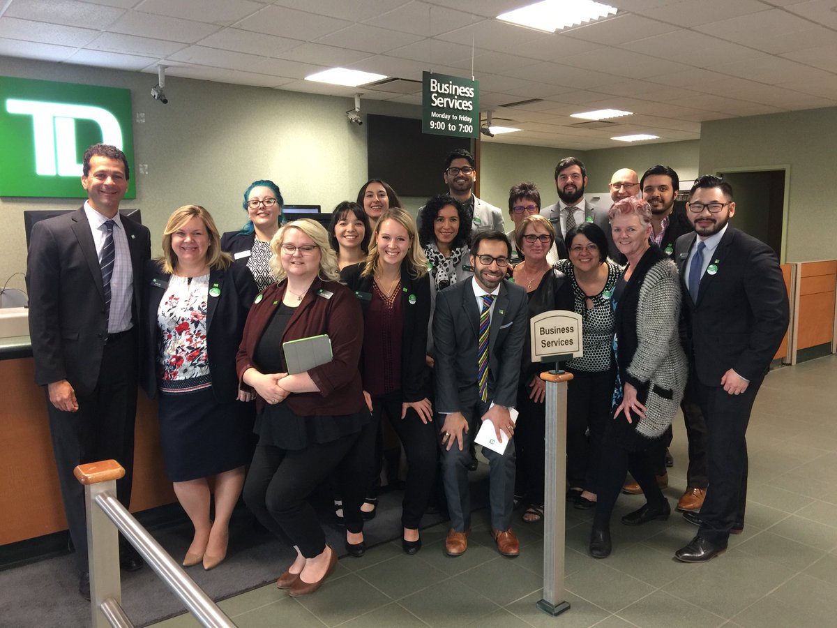 The Spruce Grove branch was in fine form for our #tdb80 visit today. Thx to @KellyLilja_TD and team for the great hospitality. C u all soon!