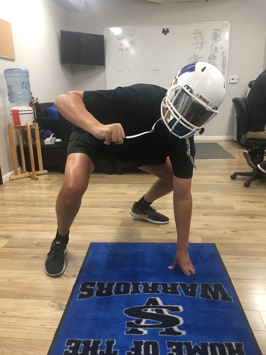 Coach Lewis is ready for the big homecoming game tomorrow night!