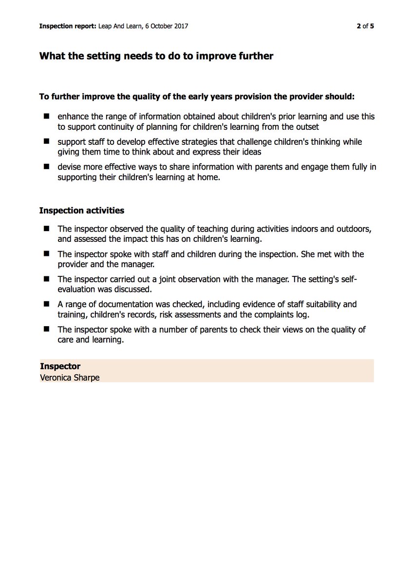 leapandlearn's tweet photo. So proud of our team today - Good grading published by Ofsted for Leap and Learn Bar Hill. https://t.co/HNZrZf41gO