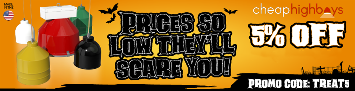 CheapHighBays's tweet photo. This isn't a #trick, it's a #treat just for you this #Halloween season! Enjoy 5% OFF ALL FIXTURES on https://t.co/NeVkKE1jyk #sale #lights https://t.co/BiFntKLMIh