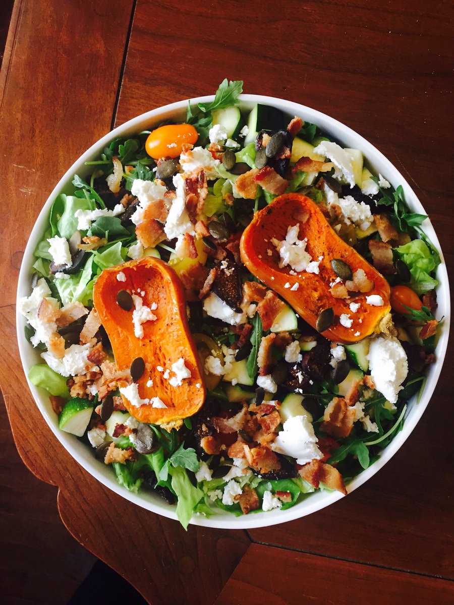 beardandbaker's tweet photo. How pretty is this squash salad my talented friend made?! #sofall https://t.co/z7oZWzmcFH
