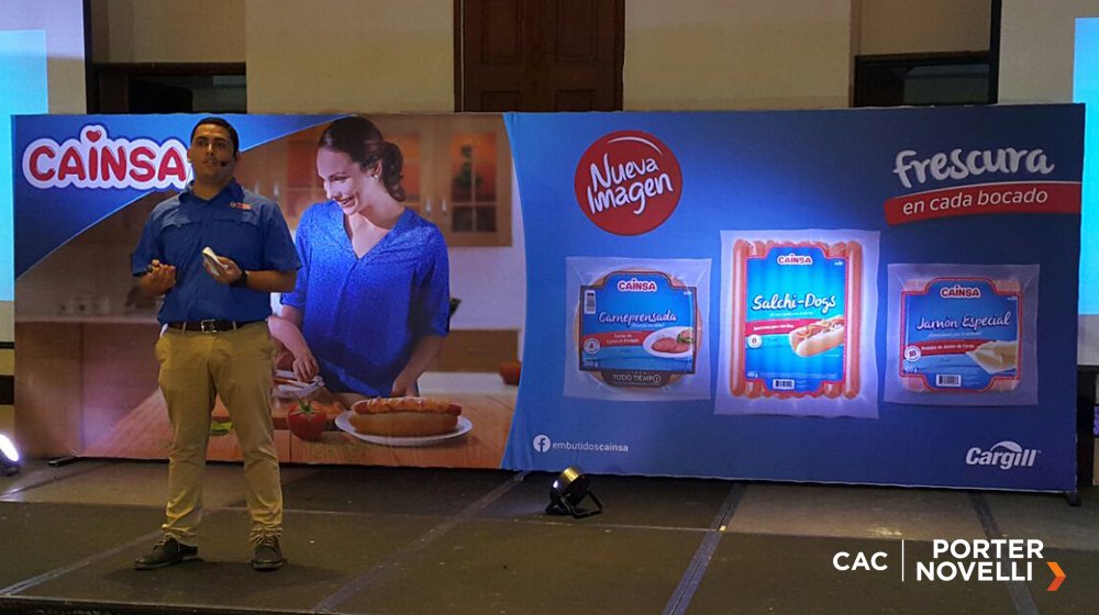PorterNovelliNi's tweet photo. #ClientesPN 🌭🍽️
#Cainsa, la marca número uno de embutidos en #Nicaragua, refresca su imagen https://t.co/fIdBU9COly https://t.co/D8JTtEw0Ou