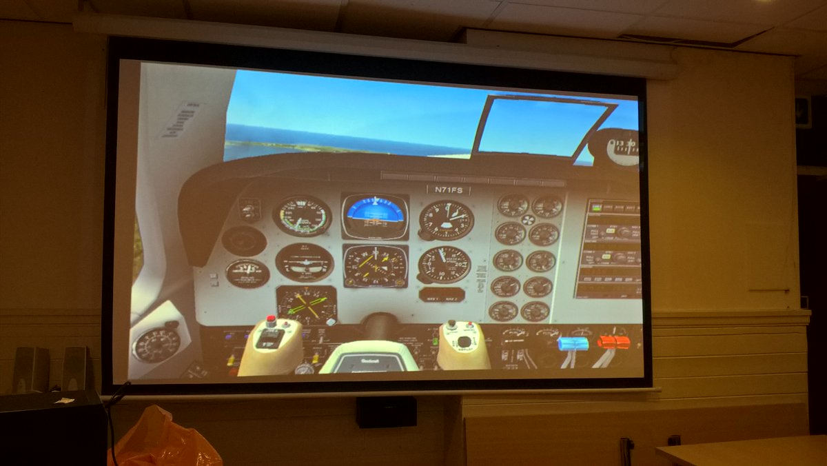 The cadets have spent the evening practicing #FlightSim skills this evening!
