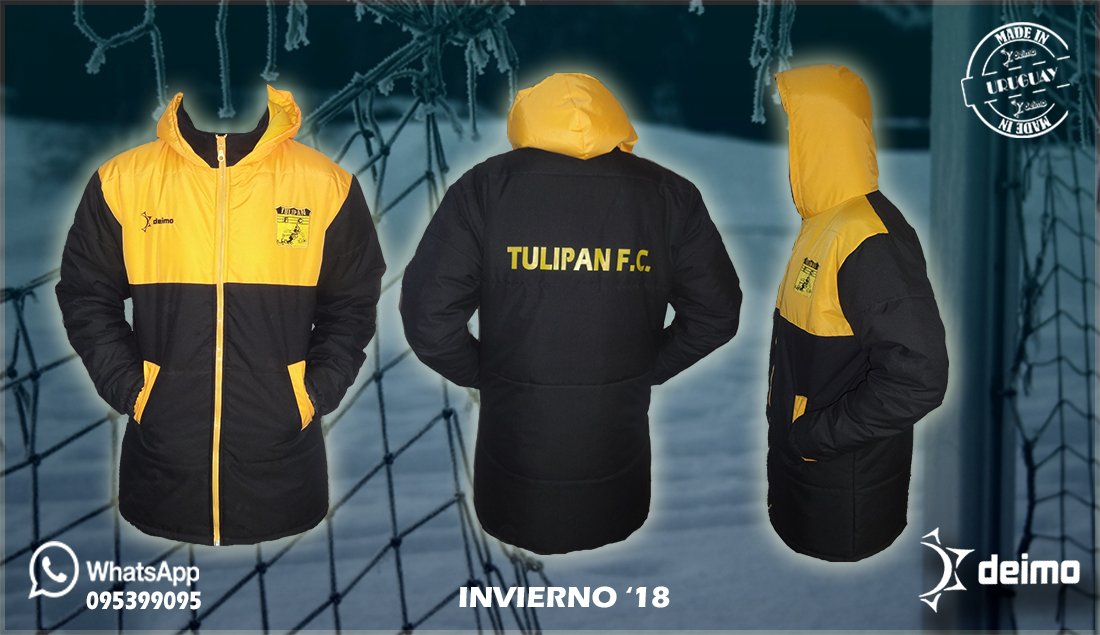 Unos adelantados...
TULIPÁN F.C - FRAY BENTOS
Solicitaron su camperon combinado diseño 2018 .
Ya apuntamos a lo que viene en <a href="/deimosportwear/">Deimo Sportwear</a> <a href="/Contra_la_Raya/">Contra La Raya</a> <a href="/leajudo73/">Leandro Vaz</a>