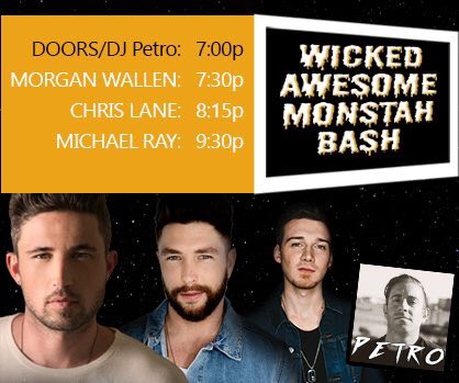 NECntryMusic's tweet photo. Important times for tonightβs @Country1025WKLB #MonstahBash at @HOBBoston! Tickets still available here: https://t.co/enHF3BpoRE https://t.co/1bfzsGlq3x