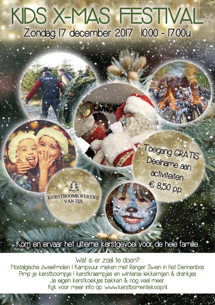 Zondag 17 december #kerstfair #winterfestival meer info http:/www.kerstbomentekoop.nl