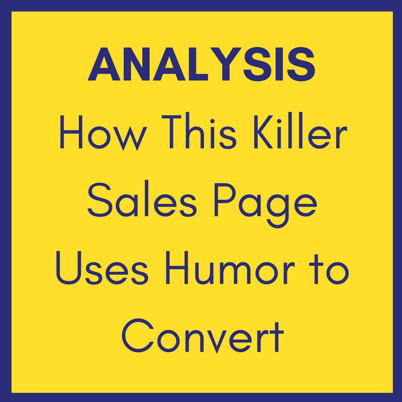 AAFUtah's tweet photo. ANALYSIS: How This Killer Ecommerce Sales Page Uses Humor to Convert – Punchline Conversion Copywriting https://t.co/wZTkCksKZI https://t.co/nbgZFlFVYY