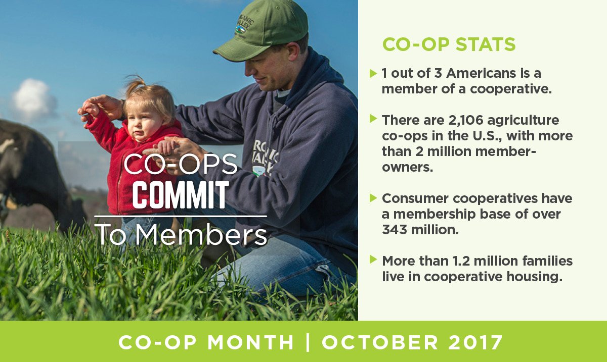 Grocery co-ops commit to their members w/store specials, member-only events, profit sharing, voting rights and more!
#CoopMonth #CoopsCommit