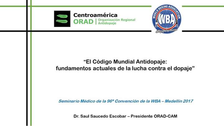 ORAD_PAN's tweet photo. La @ORAD_CAM dice presente en el próximo Seminario Médico de la @WBABoxing en la ciudad de Medellín (COL). ¡Les esperamos! #fairboxing https://t.co/Ueie9i4a0o