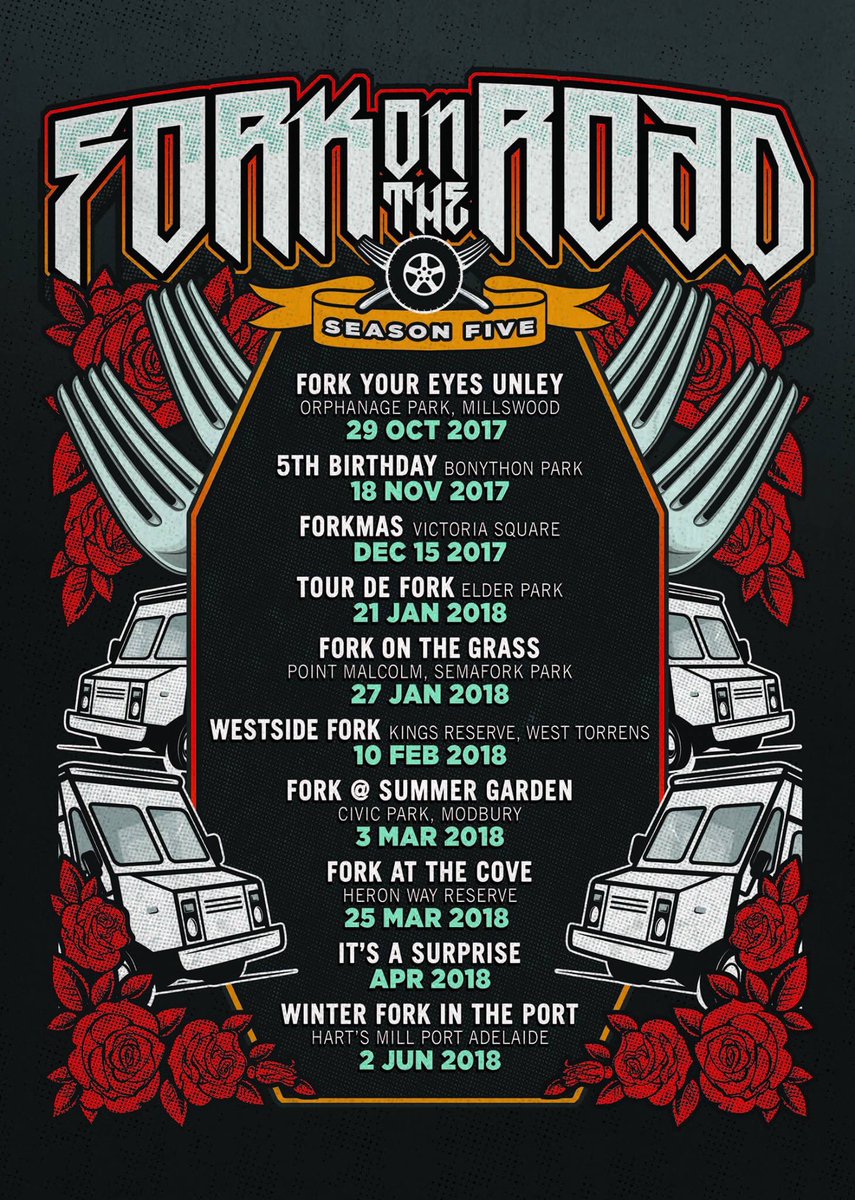 See ya Sunday <a href="/penbo/">David Penberthy</a> Fork Your Eyes Unley at Orphanage Park Millswood <a href="/WGoodings/">William Goodings</a> plus all our season 5 dates!!