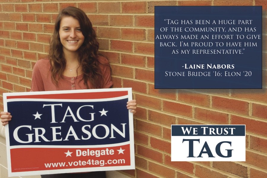 "Tag has been a huge part of the community, and has always made an effort to give back. I’m proud to have him as my representative."