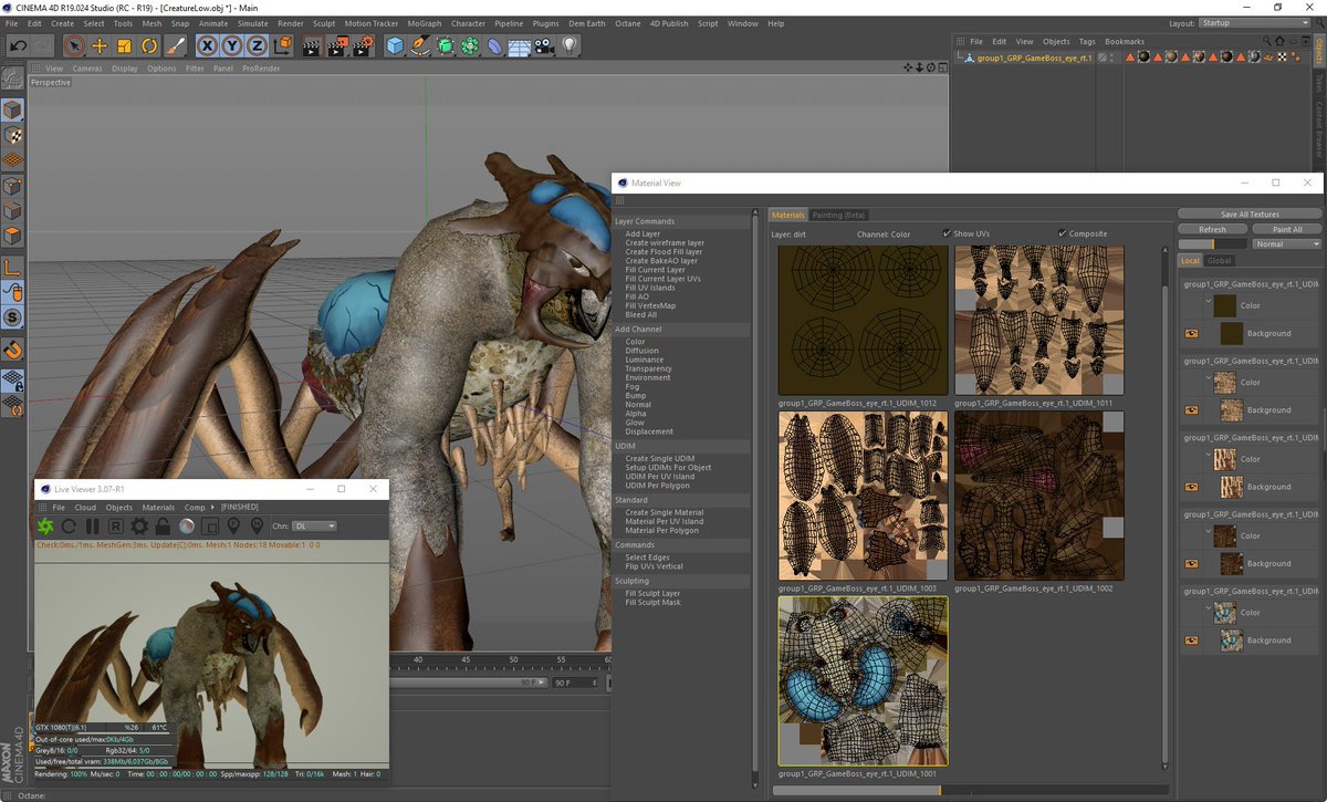 plugins4d's tweet image. New Video: Mari to C4D to Octane Workflow: vimeo.com/240067417  #c4d #cinema4d #mari #octane #udim @TheFoundryTeam @maxon3d @otoy