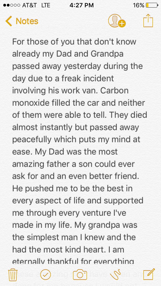Cameronpowell24's tweet photo. Rest In Peace to two of the biggest influences in my life. Gone but never forgotten. https://t.co/BZr2x5D1VJ