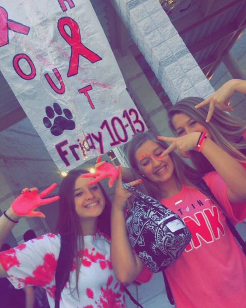 kennwarr's tweet photo. spirit week!!!😁😁😁 #thiswaslastweek #pinkout #mathletevsathlete #characterday #cowboysvsaliens https://t.co/QrIFfNHmBU