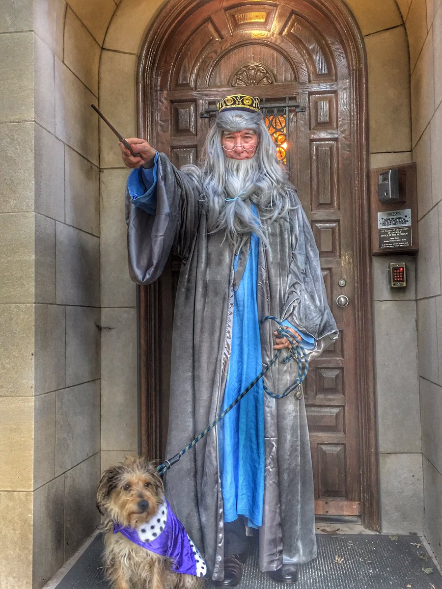 Dumbledore Garvey is all set for Halloween on Campus with @CUAGusGarvey and @CUAministry