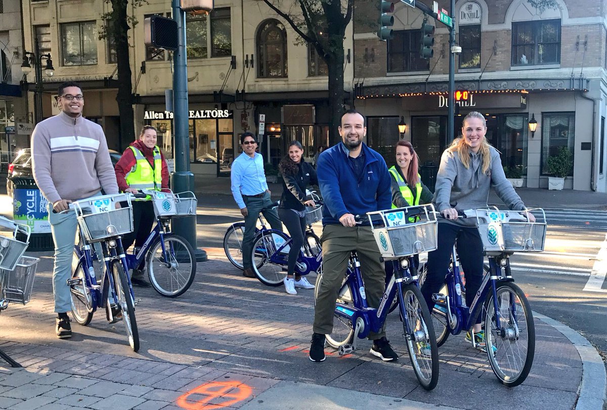 EmilyBHsiao's tweet image. We @StewartInc enjoyed the #BiketoberfestClt 6th St temp Cycletrack on @BCycle today! @Sustain_CLT @CharlotteDOT @CLTCenterCity #rocktheride