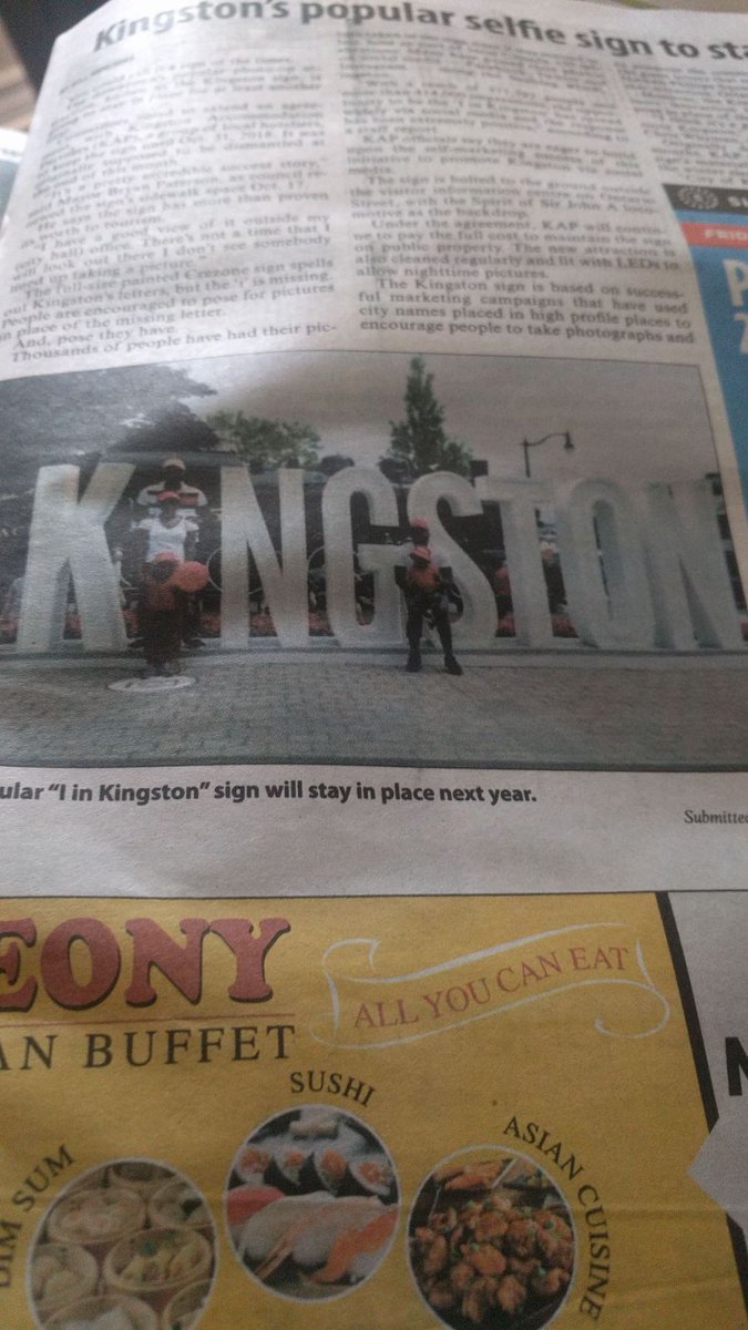 Nathan_Andrews1's tweet photo. Guess whose family is featured in the #KingstonHeritage Oct 25? Mine, yay! Not too clear but we're there #IinKingston #ygk  @cityofkingston https://t.co/efBIgcRFPX