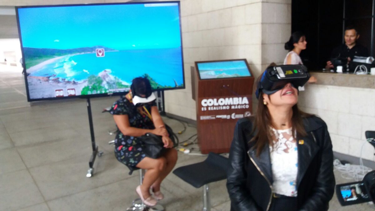 sahowardt's tweet photo. En encuentro de #TurismoNaturaleza estrenamos el visor 360° de nuestros Parques Nacionales.

Proyecto @MincomercioCo @fonturcol con apoyo de @ParquesColombia 

https://t.co/jZ79MOW4FX https://t.co/IyZaD1Slk0