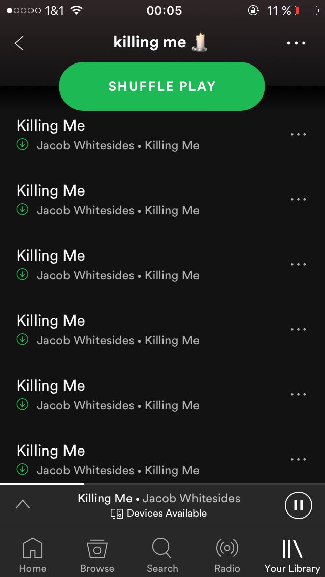 JacobWGermany's tweet image. Ihr könnt auch Playlists erstellen und den Song einfach ganz oft hinzufügen so ist es einfacher 🤙🏻