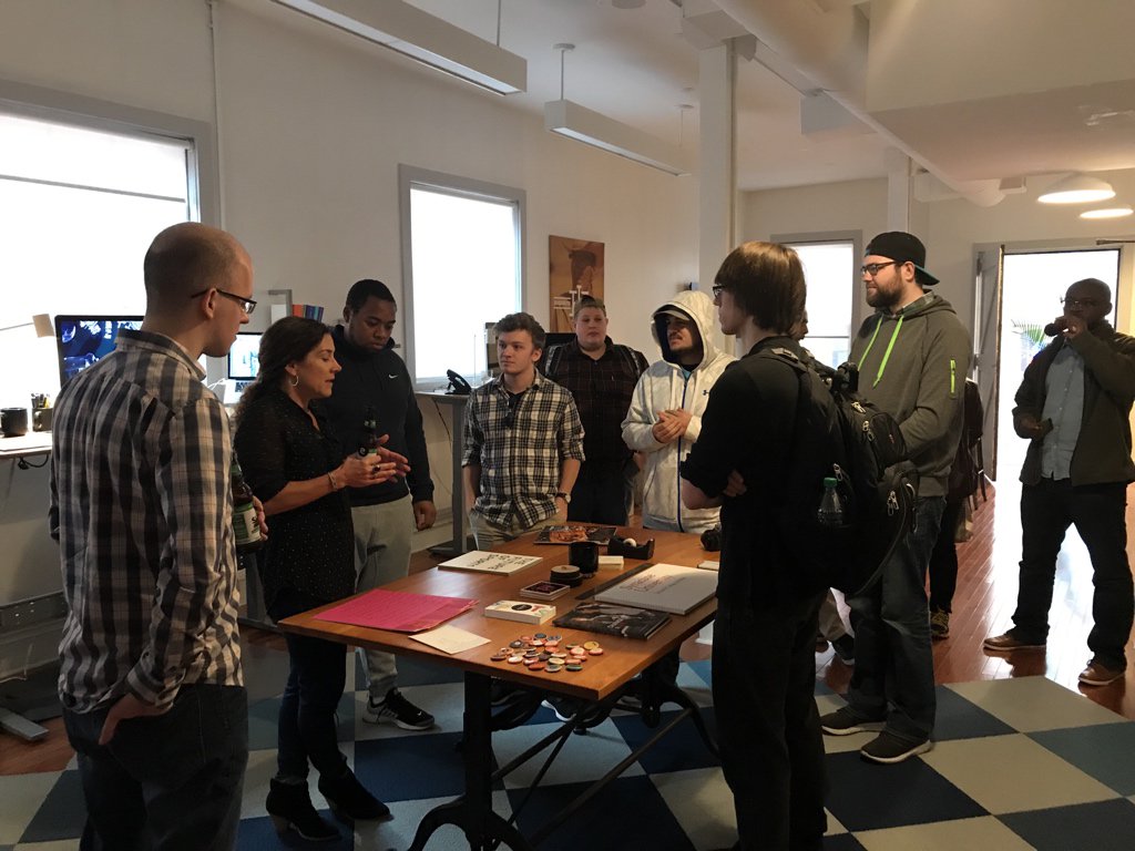 weareadjacent's tweet photo. Had a great time kicking off @AIGAUPSTNY’s Design Crawl. Awesome turnout, including our friends from SUNY Canton https://t.co/wcZtZvv30Z