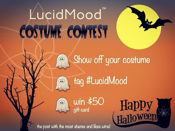 lucid_mood's tweet photo. Show us your best #costume and tag #LucidMood. The post with the most likes and shares wins a $50 gift card!
#SelectEffect #moods #terpenes https://t.co/cSpqj0oV6M