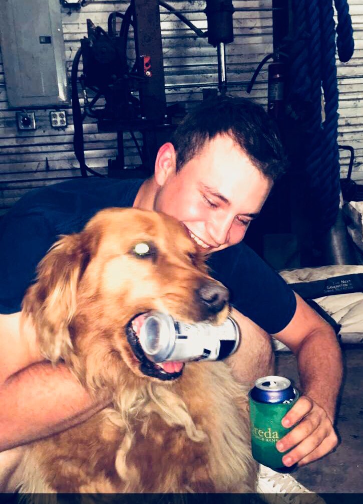 RyanSchelle's tweet photo. RIP to my beer drinking buddy Max. You’ll always be a good boy pal, hope they got lil Debbie’s in stock up there. https://t.co/6yHxnC1fEd