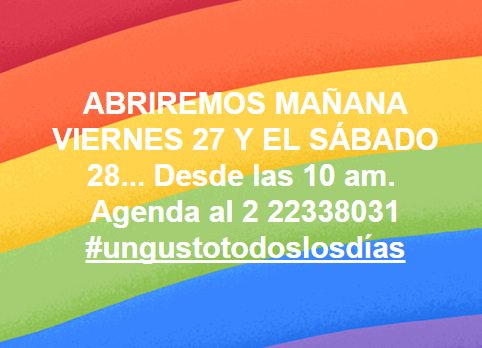 Abierto mañana Viernes 27! #LasCondes