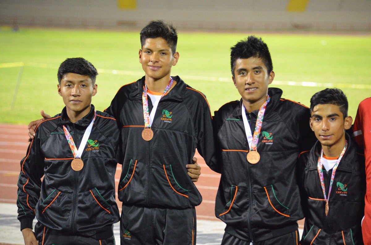 CECyTEHidalgo's tweet photo. Felicidades a Tristán , Alan , Ferenando y Jovanel  por lograr medalla de bronce revelos 4X400 #CreandoFuturo 🏃🏻🏃🏻🏃🏻🏃🏻��#ENDCecyteSonora2017 https://t.co/2vYLxvntQn