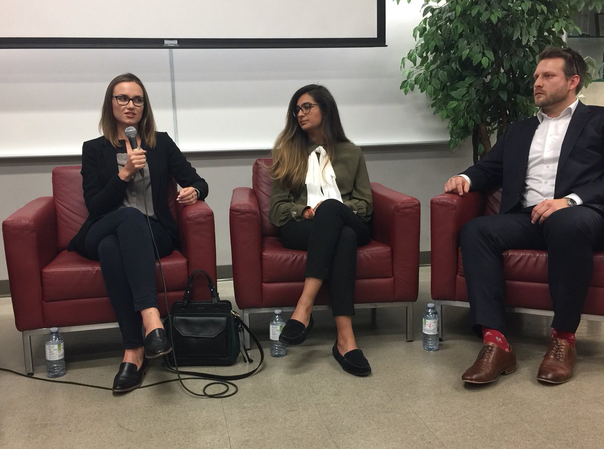 @RyersonEMSCU Career Night, full house at TRSM CPA Lounge.