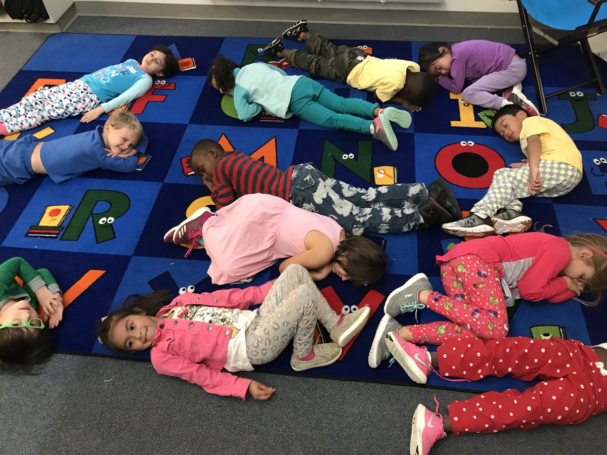 Sleepy kinder dreaming of healthy choices. #mcneilelem , #WeareMcNeil