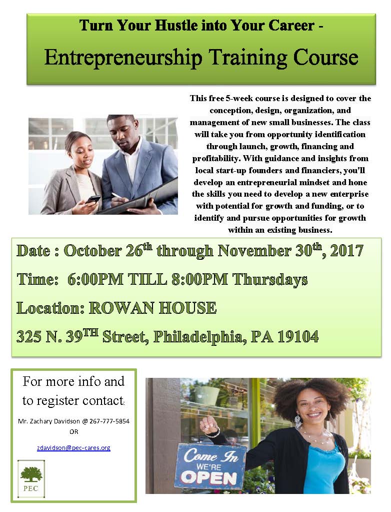hope_phl's tweet photo. Take your business idea to the next level with our free entrepreneurship workshop! Call 267-777-5854 to enroll. https://t.co/Cei1QOZUNP