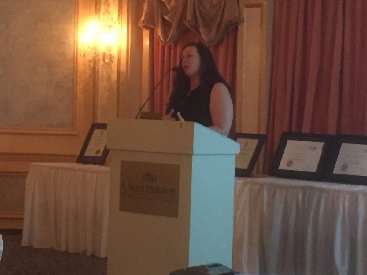 InsuranceInsPEI's tweet image. IIPEI President Tricia Hashie welcoming guests to tonight’s Convocation. @InsuranceInsCA #IICGrad2017