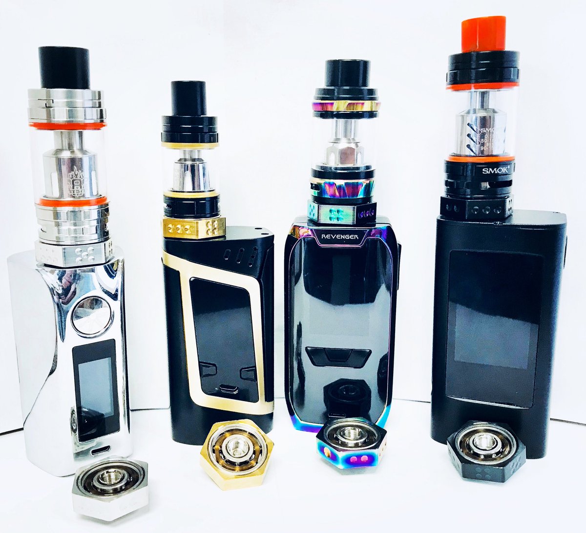 ChiefVape's tweet photo. Style your mod with these Mod Spinners!! Fits on any mod #modspinner #vapenation #vapelife #vapeaccessories #vapers #coloradovapers #vapeon https://t.co/T89nCctL3Z