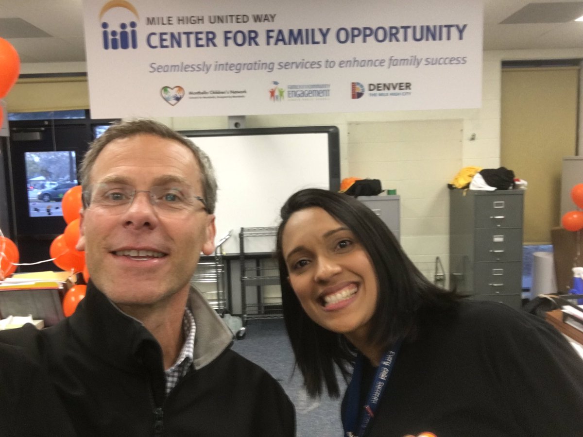 Thrilled to be here at the grand opening of our center for family opportunity in Montbello at McGlone! Thank you Amber and the FACE team!