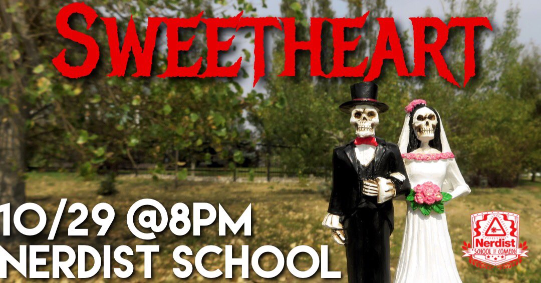SweetheartImpro's tweet photo. This Sunday at 8pm! Celebrate Halloween and meet the new members of Sweetheart! https://t.co/Rfb9E2mHSq