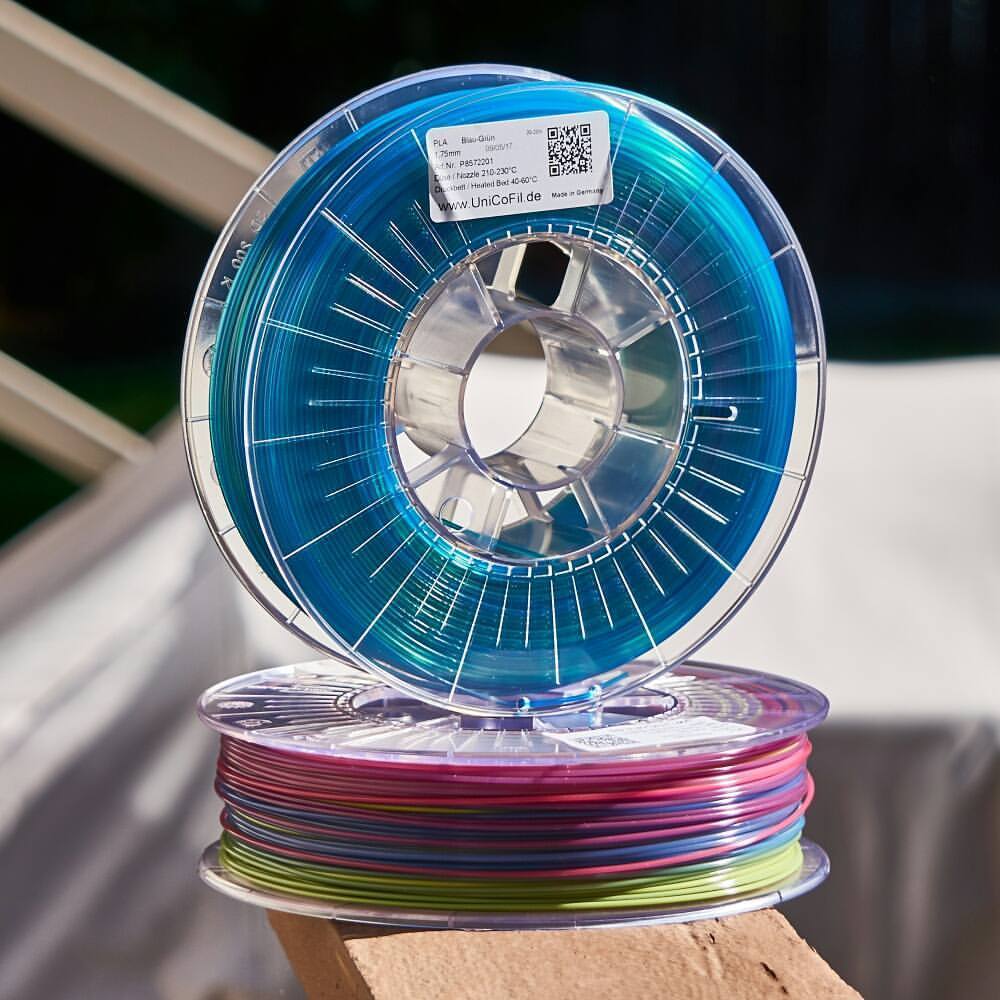 MazuirRoss's tweet photo. I don’t get super excited about #3dprinting #Filament that isn’t Proto-Pasta, but this #UniCoFil #RainbowFilament that arrived today has me… https://t.co/B61jMoH01v
