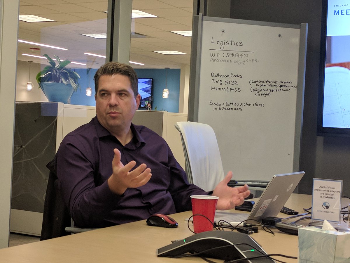 ChicagoO365UG's tweet photo. @DougHemminger doing the intro fot this months @ChicagoO365UG  meeting. https://t.co/g5FY23O1vA