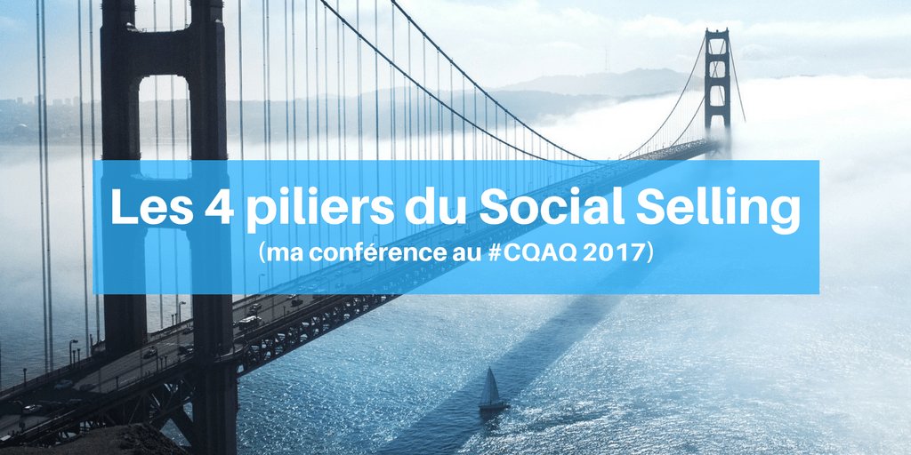 mlaferriere's tweet photo. Les 4 piliers du social selling – ma conférence au #CQAQ 2017 https://t.co/otSHrilgN7 https://t.co/BU4adzIZ1c
