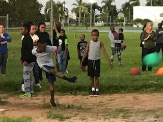 STEAfterschool's tweet photo. Parents vs Kids Kickball Game was a success! @PrimeTimePBC #LightsOnAfterschool #ParentsConquer @pbcsd https://t.co/3qfnMqFQzY