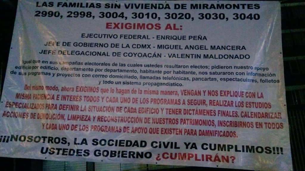 DONOMARE's tweet photo. Seguimos esperando @EPN @ManceraMiguelMX  @GobCDMX @PresidenciaMX https://t.co/CdmNUZ0SmS