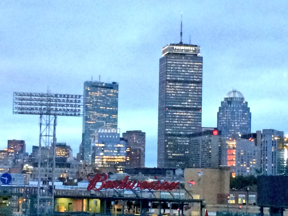 KimTunnicliffe1's tweet photo. View of #Boston from inside of #FenwayPark! Got to tag along on outing b/w #BigBrother CT Ransdell & his #LittleBrother Kenneth Price. We all got a free ride from #Uber, as part of their new partnership with #BBBSMB. I'll have reports starting at 5 am on #wbz https://t.co/5voWR2Wqio