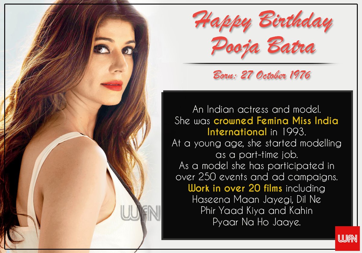 Wish you a very happy birthday Pooja Batra  