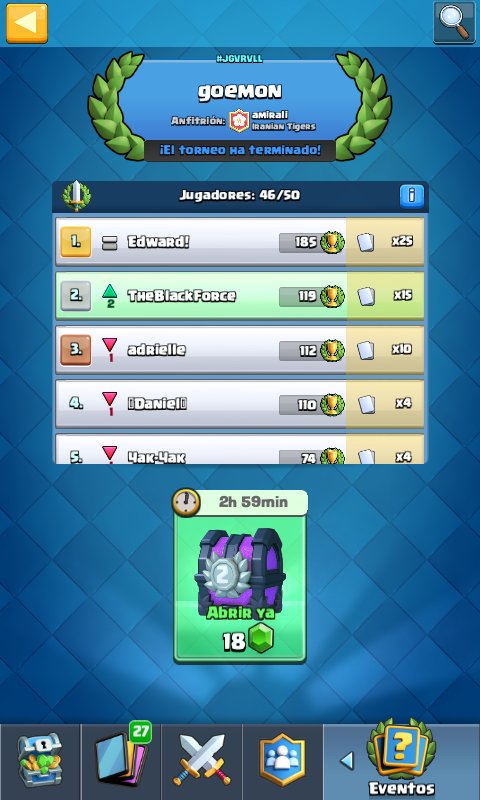 TheBlackForce14's tweet photo. Otra vez Top 2!!! 😒. Mejorando Cada Segundo Mas. Ahora manejo Muy Bien El Competitivo Ya quiero Empezar a Jugar 💪🏻✔. @gaming_huskies https://t.co/kkL8pPB0Xw