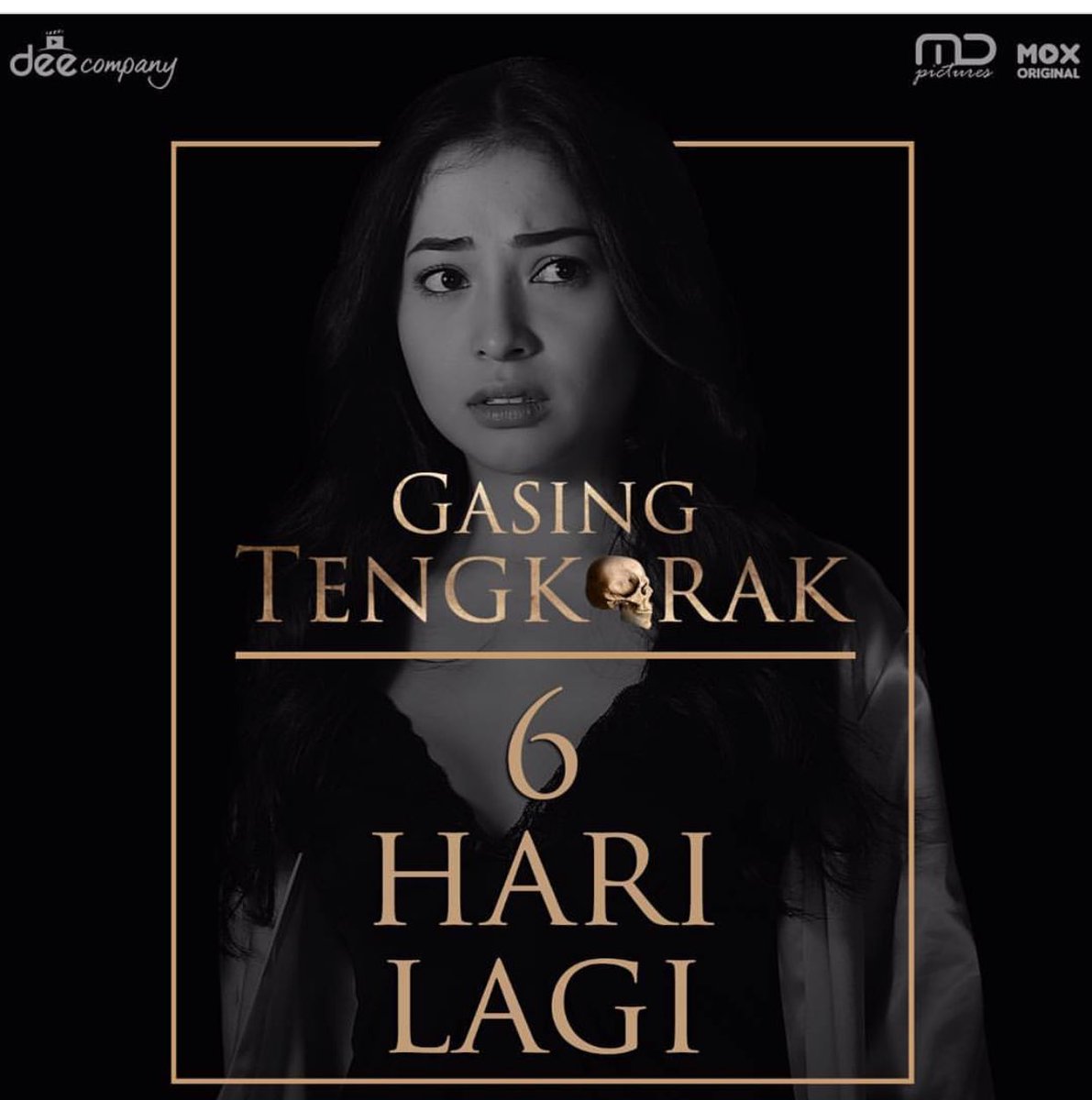 nikitawilly_24's tweet photo. time flies! Film Gasing Tengkorak sudah siap tayang 6 Hari lagi, guys! Aku deg-degan lho, film horror pertama ku nih 🙈 https://t.co/og31wTTcO1