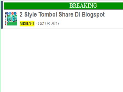 gbyuk2017's tweet image. Tutorial Cara Memasang Breaking News Di Blogger
Link >> goo.gl/d711oN
#tutorialblogger #blogger #blogspot #breaking